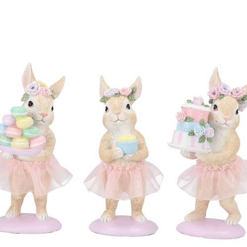 Hase Mimi mix pastel 08x07x17cm