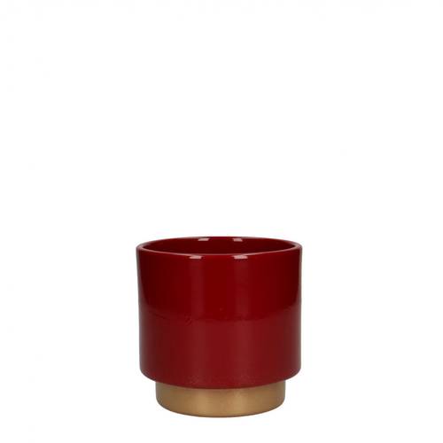 Keramik Topf Varedo rot D10.5cm H10.5cm