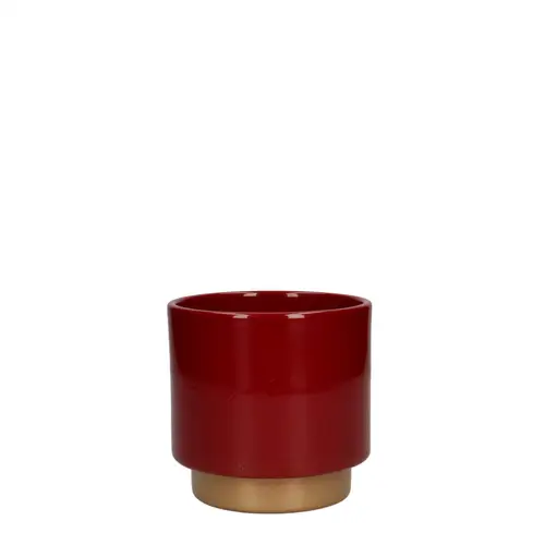 Keramik Topf Varedo rot D10.5cm H10.5cm