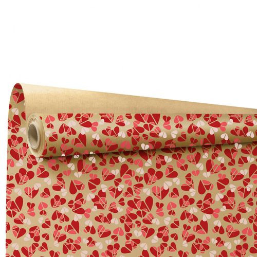 Papier Rolle 80cm Memories rot 40m