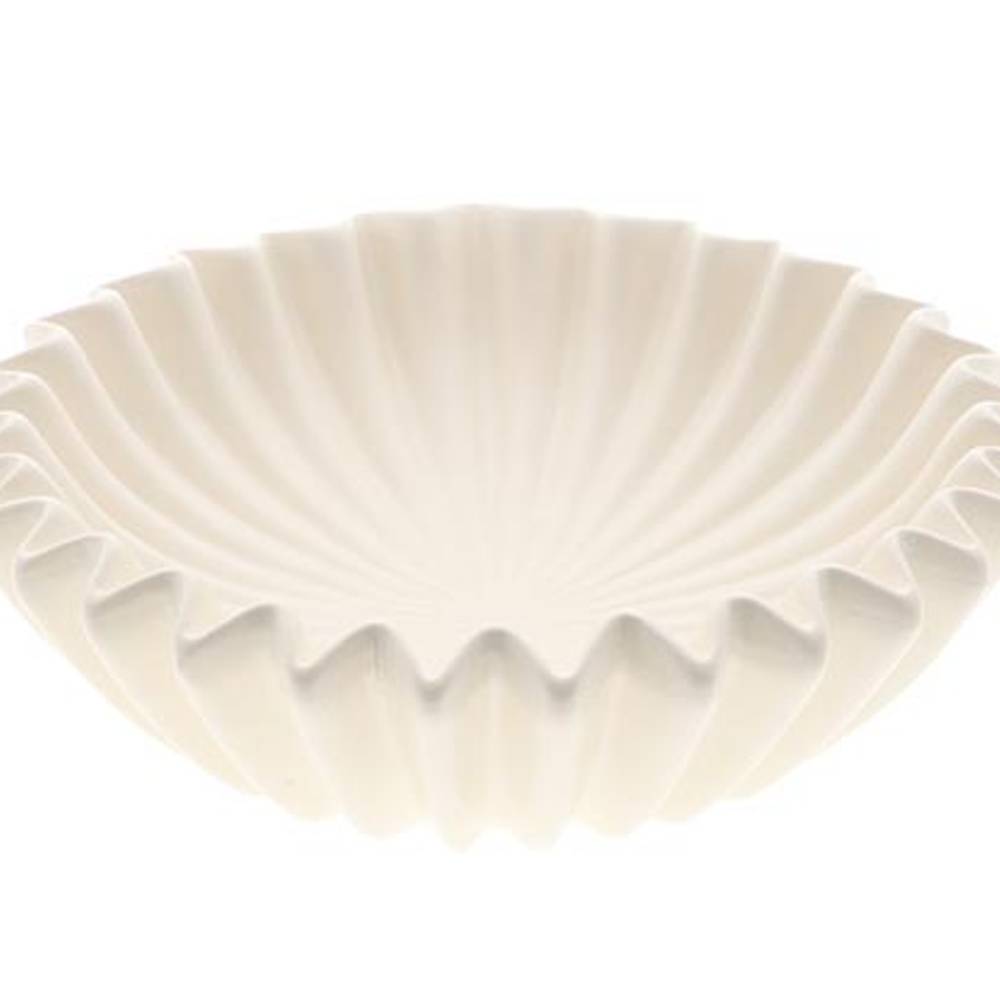 Keramik Schale Crocy weiss D30cm H09cm