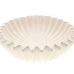 Keramik Schale Crocy weiss D30cm H09cm