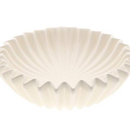 Keramik Schale Crocy weiss D30cm H09cm