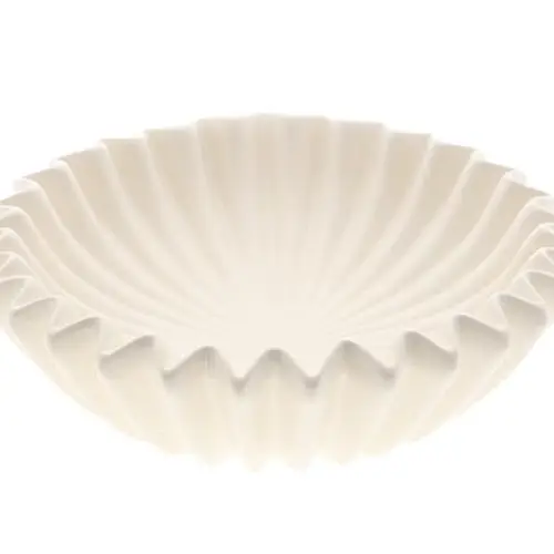 Keramik Schale Crocy weiss D30cm H09cm