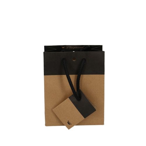 Tasche Gift Bag Duo schwarz 06/11x14cm