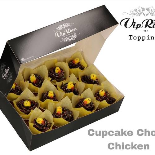 Rose wachs braun Cupcake Choco gelb Chicken duftend