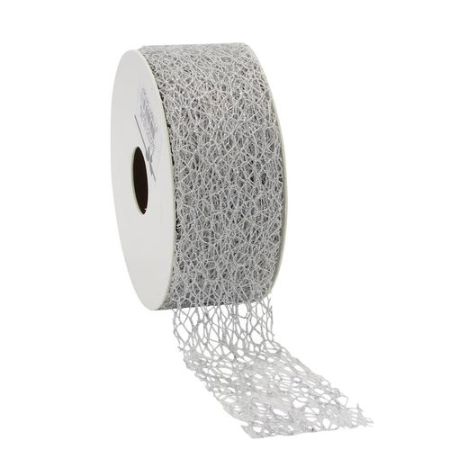Band Bienenwabe silber 38mm 10m
