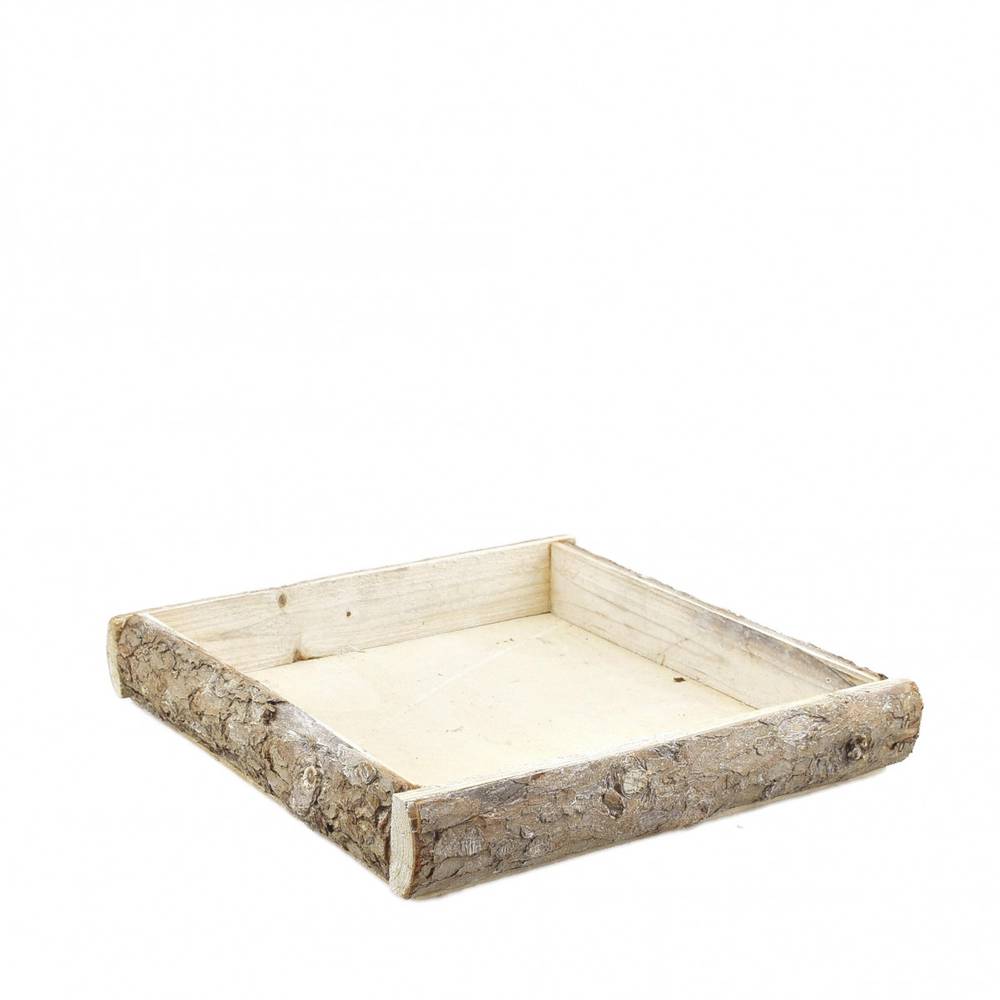 Holz Schale Birke 25x25x4cm