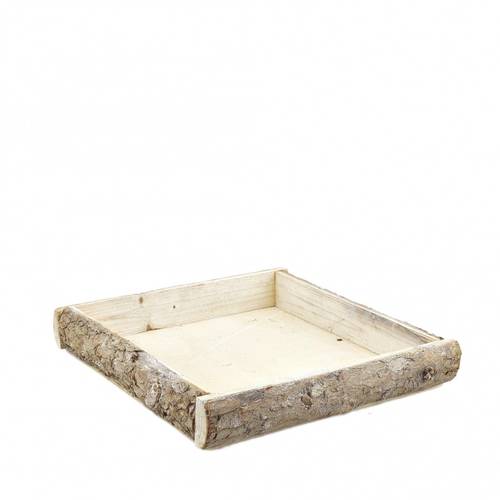 Holz Schale Birke 25x25x4cm
