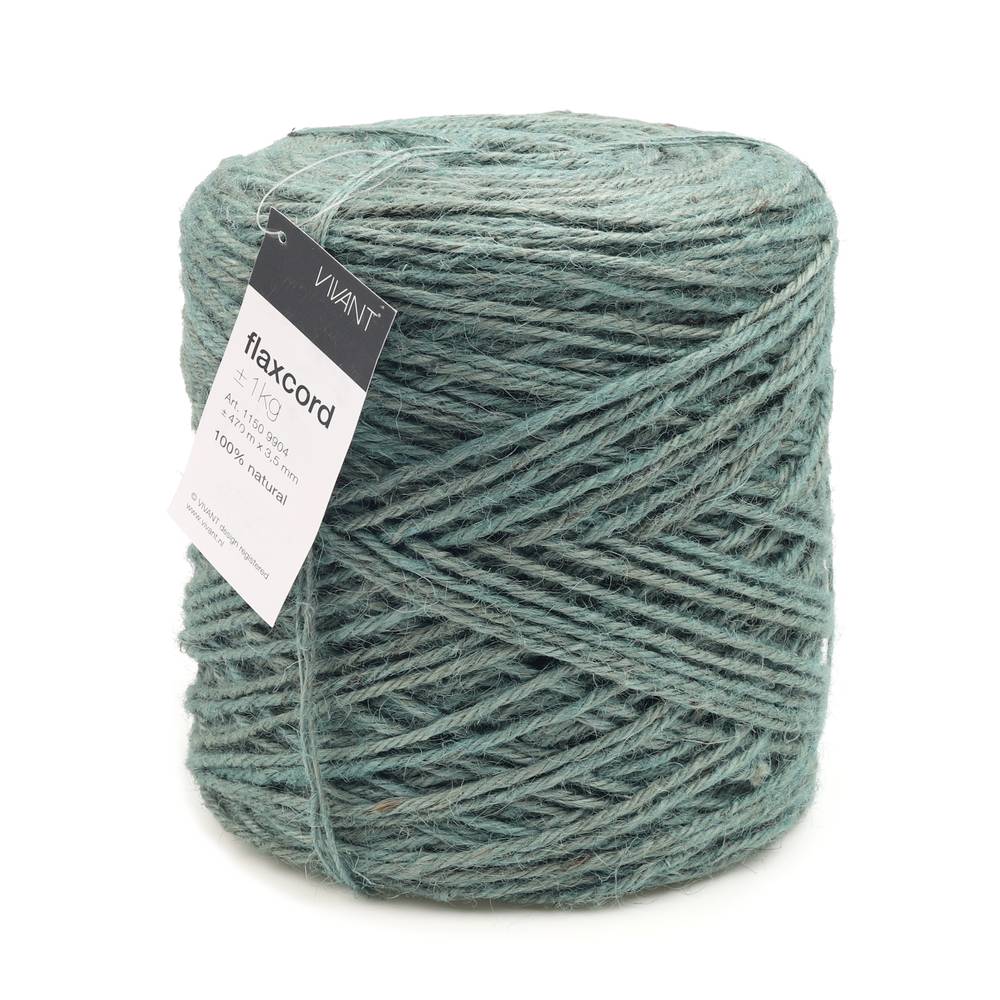 Flachsseil türkis 3.5mm 1kg