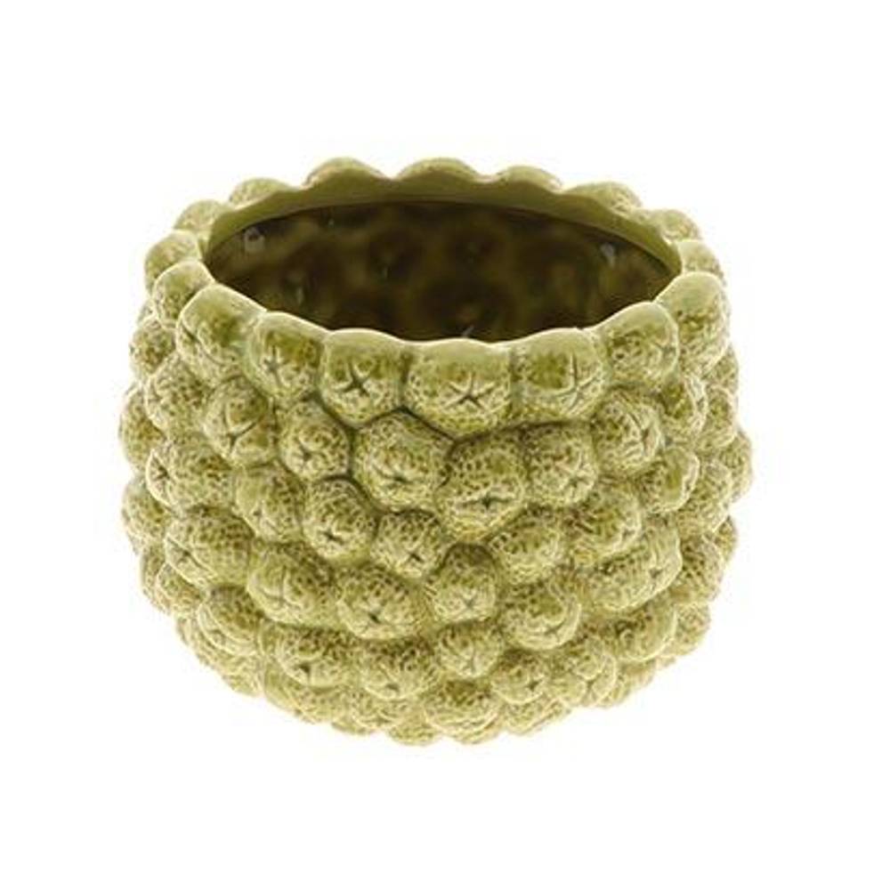 Keramik Übertopf Frutti grün D21cm H15.5cm