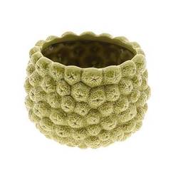 Keramik Übertopf Frutti grün D21cm H15.5cm