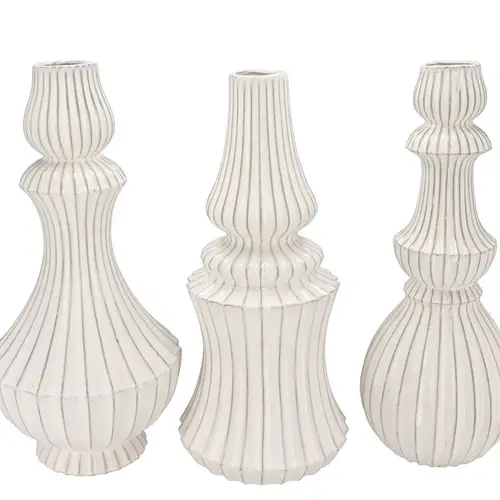 Keramik Vase Mika mix weiss 20x39cm