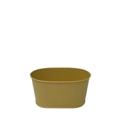 Zink Topf Milo gelb D15.5cm H08cm
