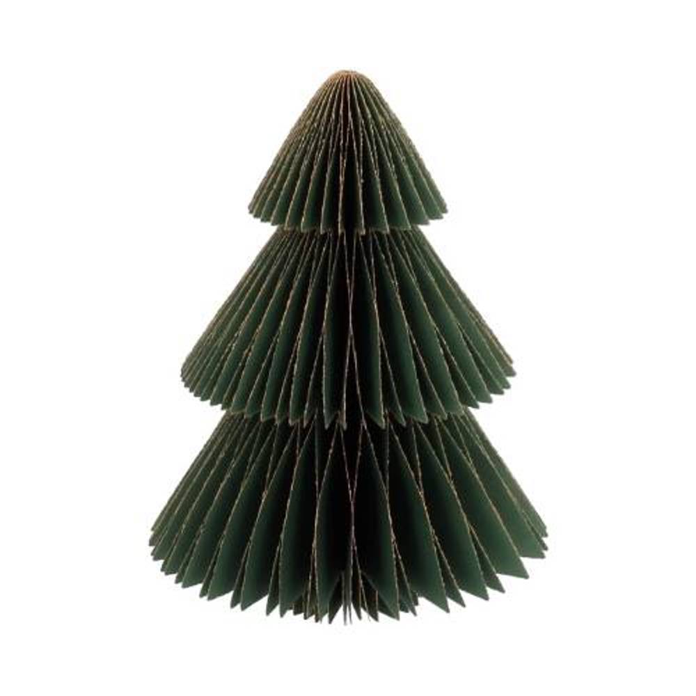 Deko Baum Papier Spitze grün H20cm faltbar