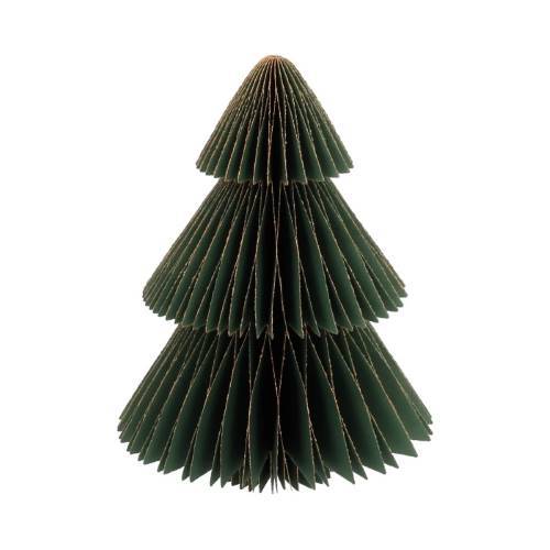Deko Baum Papier Spitze grün H20cm faltbar