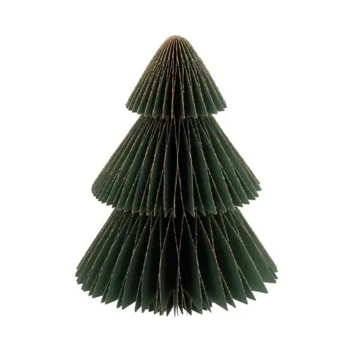 Deko Baum Papier Spitze grün H20cm faltbar