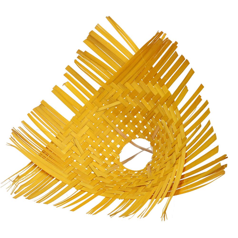 Strausshalter Bambus gelb flechten D30cm