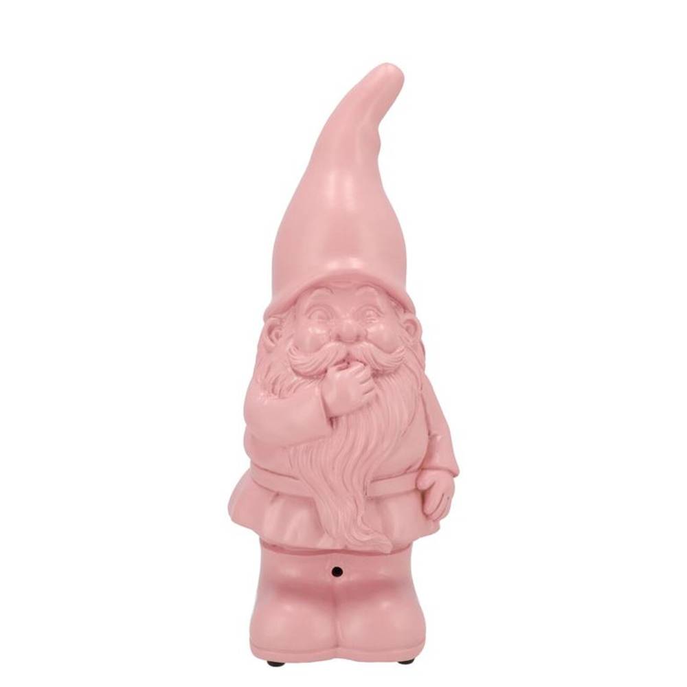 Gnome mit Ton rosa 11x10x27cm Excl. Batterie