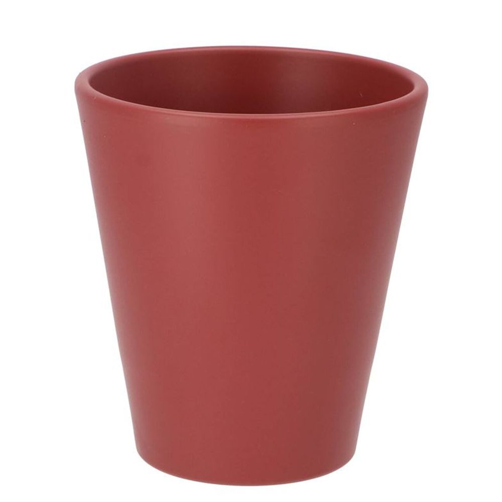 Keramik Orchidee Übertopf rot D14cm H15cm