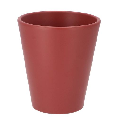 Keramik Orchidee Übertopf rot D14cm H15cm