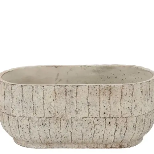 Keramik Schale Nola grau 30x16x13cm