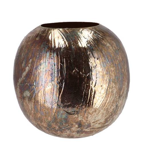 Zink Vase Noah gold 25x25x22cm