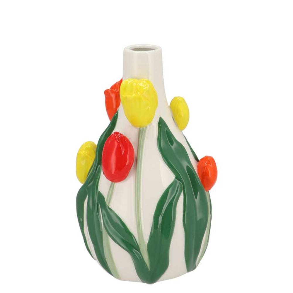 Keramik Vase Isa Dutch orange/gelb 14x13x22cm