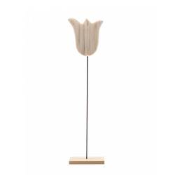 Holz Tulpe auf Stab natur D20cm H80cm