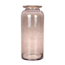 Glas Vase Sweetie taupe D15cm H35cm