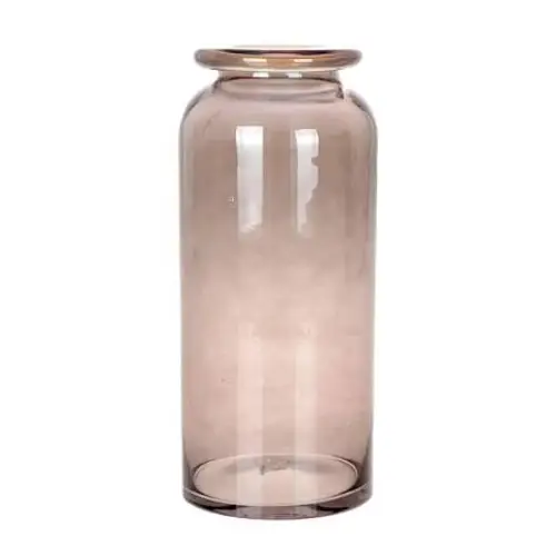 Glas Vase Sweetie taupe D15cm H35cm