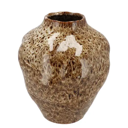 Keramik Vase Dana Bubble braun 30x30x35cm