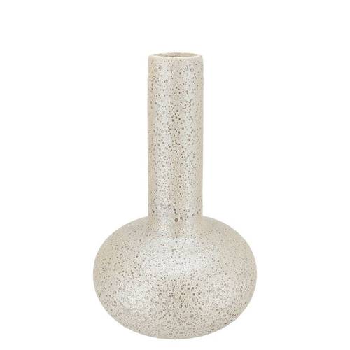 Keramik Vase Dana Long Pearl weiss 24x24x39cm