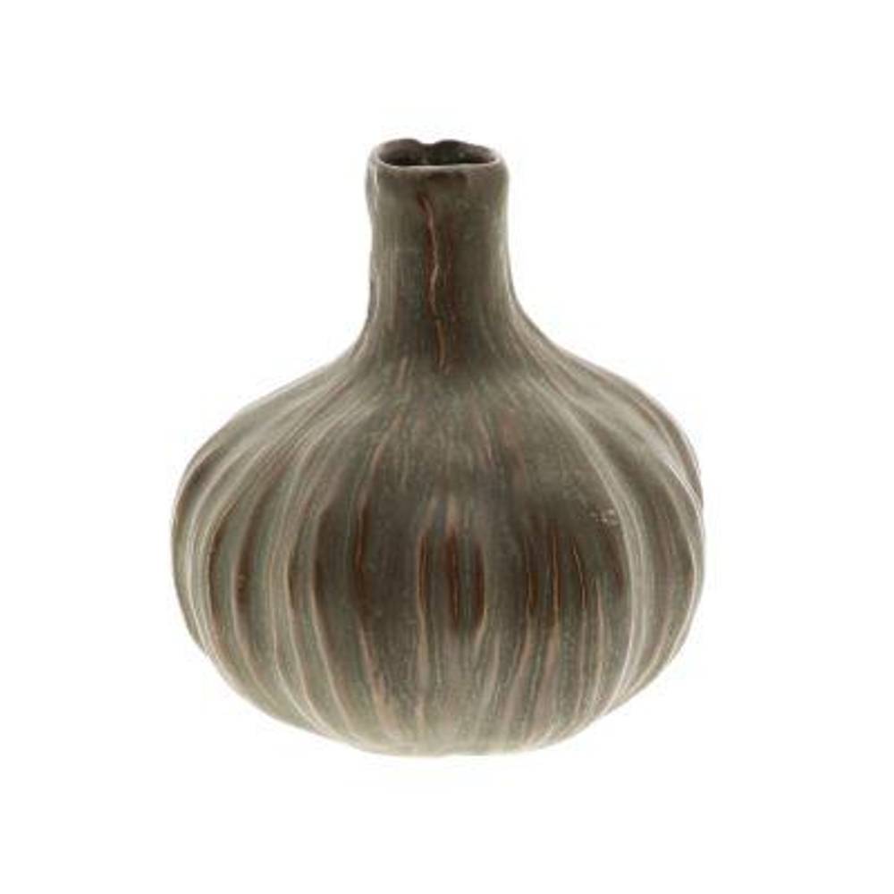 Keramik Vase Chalise dunkel grün D14cm H15.5cm