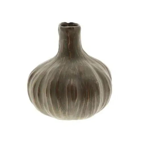Keramik Vase Chalise dunkel grün D14cm H15.5cm