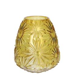 Glas Vase Sarina gelb D20.5cm .5cm