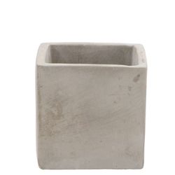 Beton Übertopf viereck 09x09x09cm