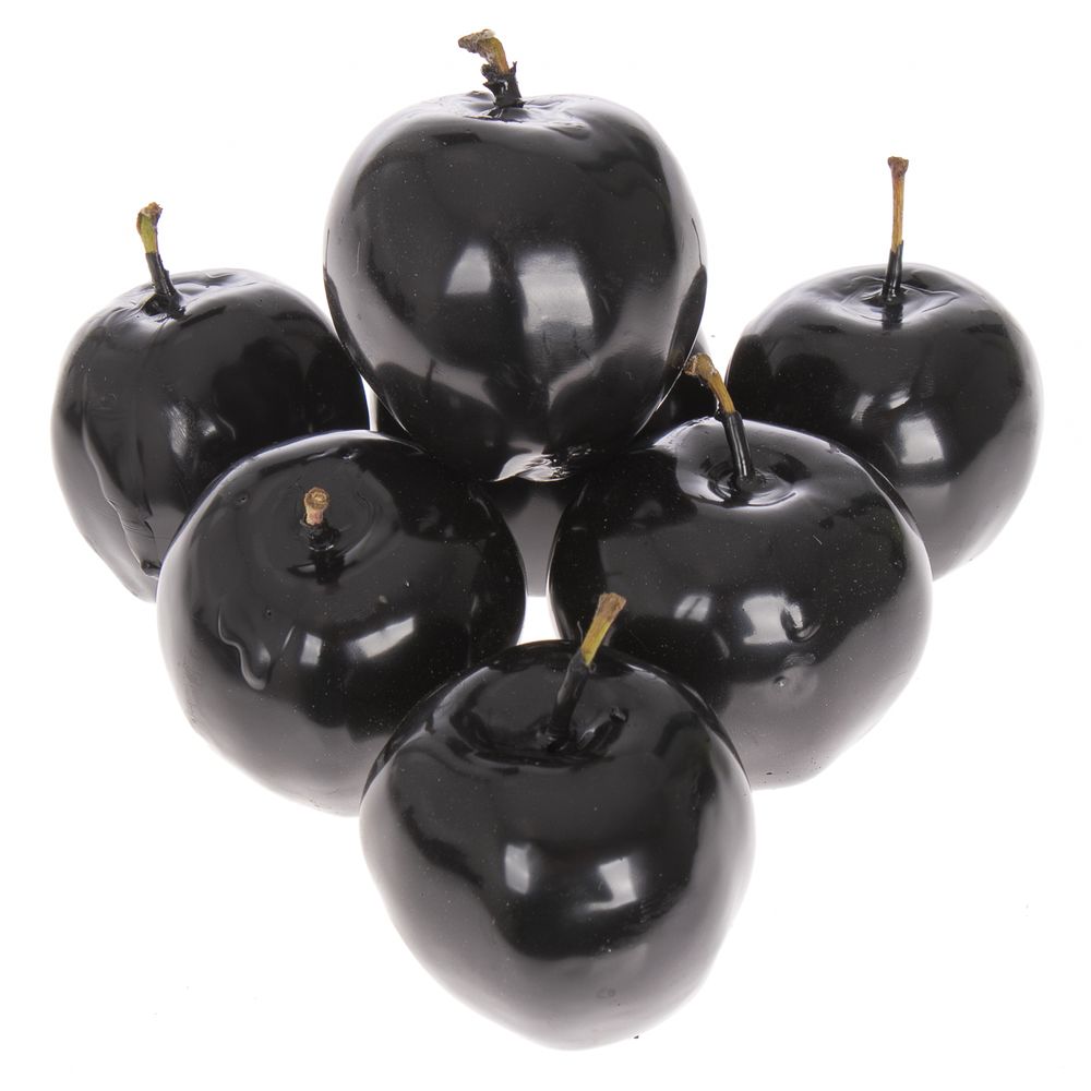 Apfel schwarz Wachs D5cm