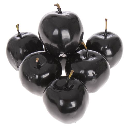 Apfel schwarz Wachs D5cm