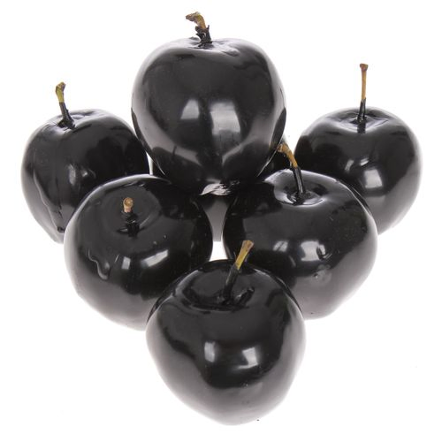 Apfel schwarz Wachs D5cm