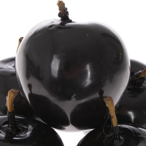 Apfel schwarz Wachs D5cm