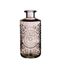 Glas Flasche Berlin braun D09cm H21cm