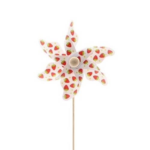 Windmühle auf Stab weiss L50cm 09cm