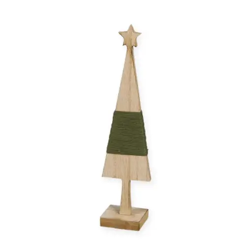 Baum Holz Seil grün D06cm H25cm 