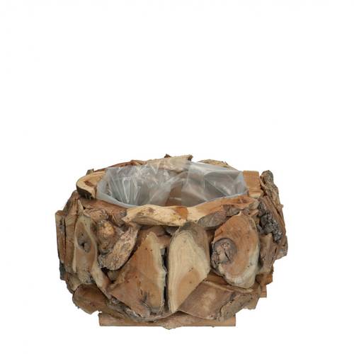 Holz Pflanzer Treibholz D25cm H12cm