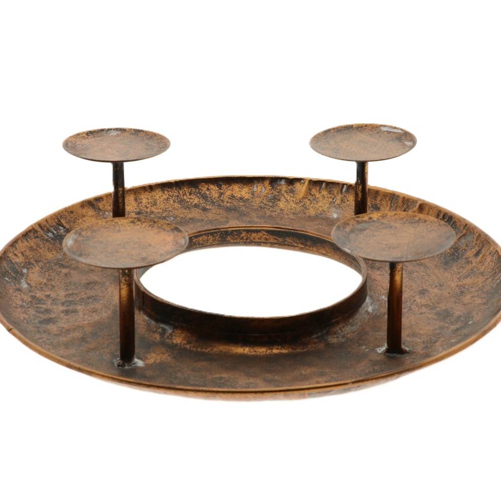Kerzenständer Verona kupfer D38.5cm H10.5cm