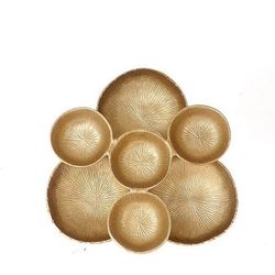Homedeko Schüssel Gold 37x36x8cm