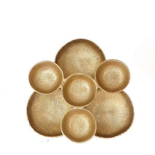 Homedeko Schüssel Gold 37x36x8cm