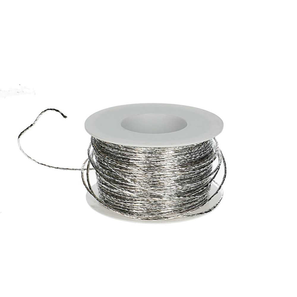 Seil Papier silber 2mm 100m