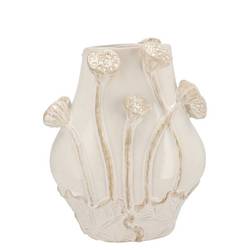 Keramik Vase Mara Lotus weiss 24x18x30cm